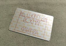 Lucien Rochat vintage watch warranty metal card signed year 2000