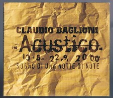 CLAUDIO BAGLIONI ACUSTICO