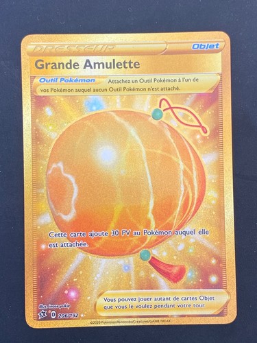 Carte pokemon grande amulette - carte,