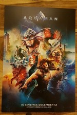 Aquaman ODEON A3 Poster: DC Universe Comic Book Movie IMAX 2018 NUOVO (Aqua Man)