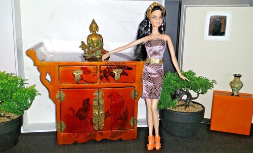Barbie meubles laque chinoise - meubles,