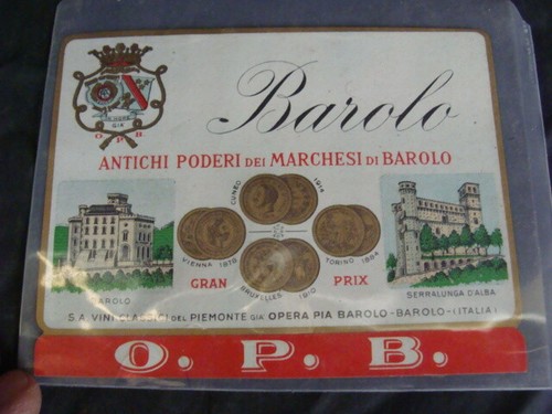 Etichetta vino barolo antichi - etichetta,