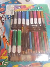 Lotto 68 colori pastelli cera matite colorate acquarelli scuola disegno bambini 