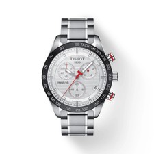 Orologio Uomo Tissot T-Sport PRS 516 Cronografo Quadrante Bianco T100.417.11.031.00 Nuovo