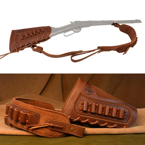Buttstock fucile pelle di - fucile,