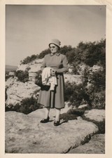 B - Foto Photo Fotografia Anni 60 - Donna su Costa Vista Mare