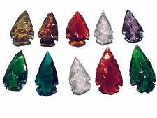 10 punte di freccia punta punta freccia flecha vetro colorato
