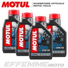 MOTUL 3000 20W50 MA2 MINERALE 4 Litri olio motore 4T Moto Harley Davidson Buell