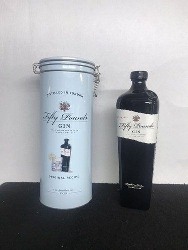 Bottiglia vuota gin fifty - gin,