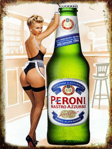 Bottiglia birra peroni sexy - bottiglia,