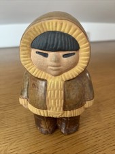 Statuina Bambino Inuit Eschimese NORD Lisa Larson per UNICEF 1974