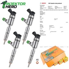 4x 0445110489 Iniettore