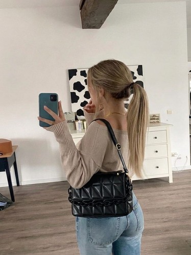 Borsa tracolla trapuntata - borsa,