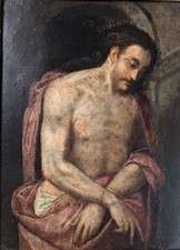 Ecce Homo, Cristo, olio su