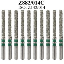 Fresa diamantata zirconi dentali Z882/014C FG cilindro estremità rotonda grossolana taglio zir
