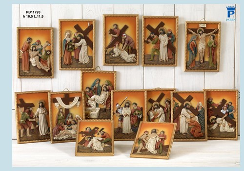 Set quadri via crucis cm - via,
