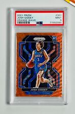 Panini 2021 PSA 9 Josh Giddey Prizm Orange Wave Thunder #301 Rookie /60