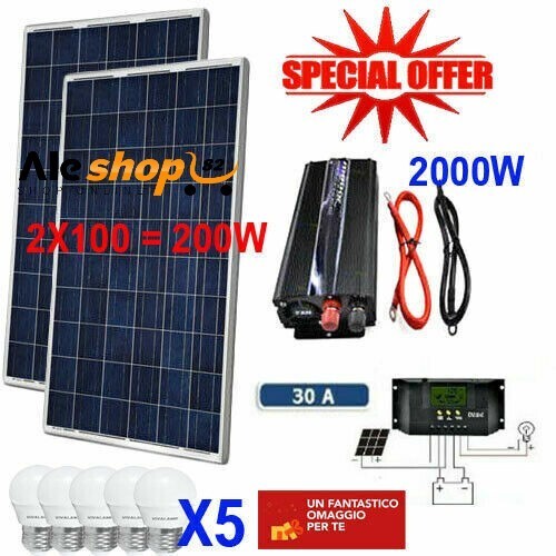 Kit fotovoltaico pwm - 2, kw