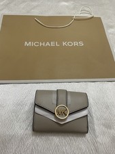 Portafoglio Logo Mk Donna Zip Around Wallet Womens Michael kors Carmen Sand