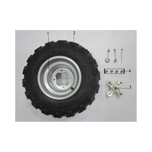 Mozzo posteriore quad - mozzo,