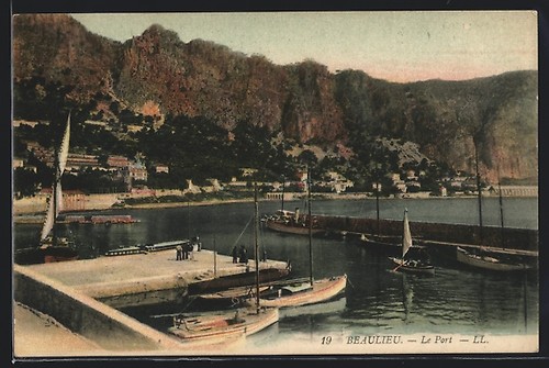 Beaulieu port cartolina - port,,