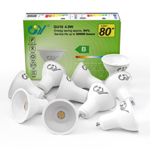 Lampadine gu10 led 9w - gu10,