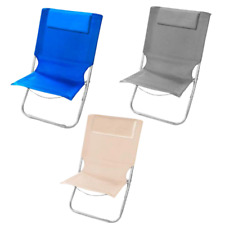 Sedia sdraio spiaggina per spiaggia mare giardino pieghevole oxford con cuscino