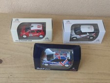 Lotto Peugeot 207 S2000,Citroen C2 S1600,Citroen DS3 R3 1/64 Norev Die Cast