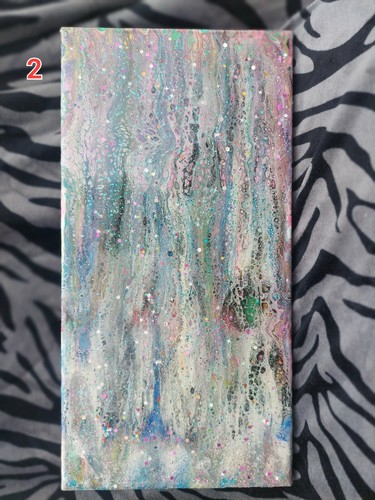 Pittura acrilica 7x14 con - acrilica, 7x14"