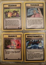 set 30 carte pokemon  ADDESTRAMENTO energia PRIMA EDIZIONE SERIE FOSSIL ROCKET