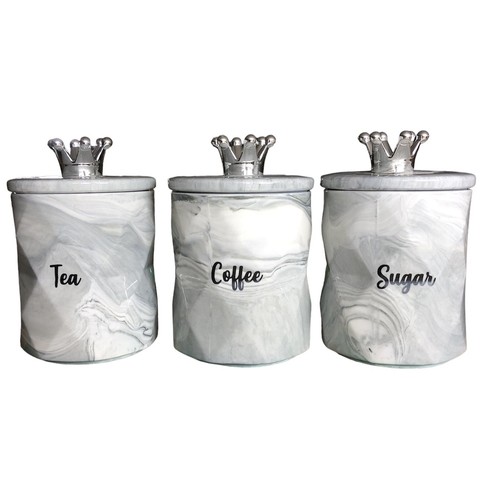 Set bidoni zucchero caffè - set, 3
