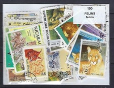 Animali Felini 100 Timbri
