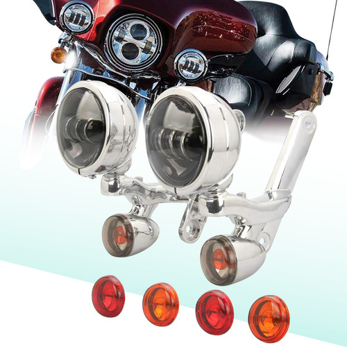 Chrome fog spot light brackets - fog/spot,