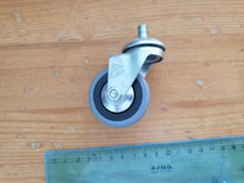 1 rotella grigia ruote sterzanti senza blocco cuscinetto Ø50mm 50x18 per mobili