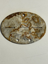 militaria ww2 Piastrino Tedesco Da Scavo