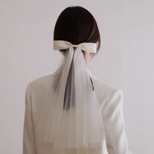 Velo sposa corto con fiocco - corto,