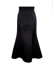 Gonna lunga nera a sirena da