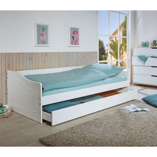 Letto singolo 90x200 bianco - letto,