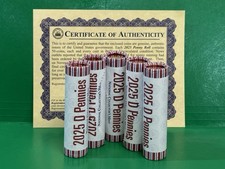 2025-D Lincoln Penny Roll non