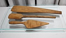 Three Primitive Wooden Paddles
