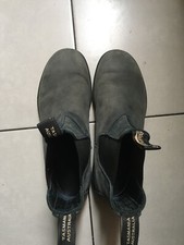 BLUNDSTONE 1910 SCARPA UOMO MODELLO 1910 STEEL GREY ELASTIC SIDED SUEDE BOOT