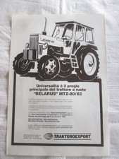 BELARUS MTZ-80/82  TRATTORE  Pubblicita'  Advertising  ORIGINALE  1984