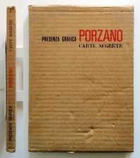 Giacomo Porzano Presenza grafica 1 Carte Segrete 1972 Cura Dario Micacchi ottimo