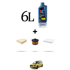 HOFFCAR Kit tagliando 3 FILTRI e 6L OLIO per Mercedes Classe T (W420) 180 96kw D