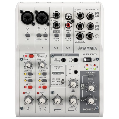 Yamaha ag06 mk2 mixer live - mk2, w