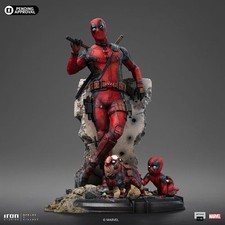 IN STOCK!  Merc con bocca Deadpool scala 1:10 arte LE statua IRON STUDIOS