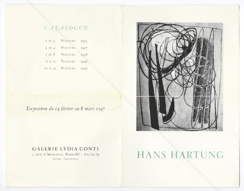 Hans hartung carton - hartung.,