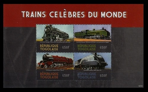 Togo 2014 mnh treni - 2014, famosi