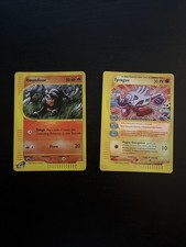 Lotto Carte Pokémon  Vintage Aquapolis Reverse Houndorur & Tyrogue