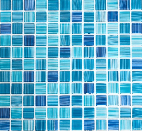 Mosaico vetro strichblau - mosaico, in